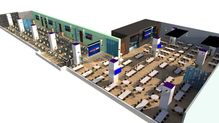 Modern Town hall -In room layout