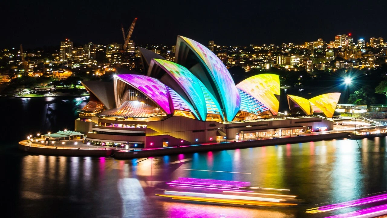 projection mapping - Sydney Opera House