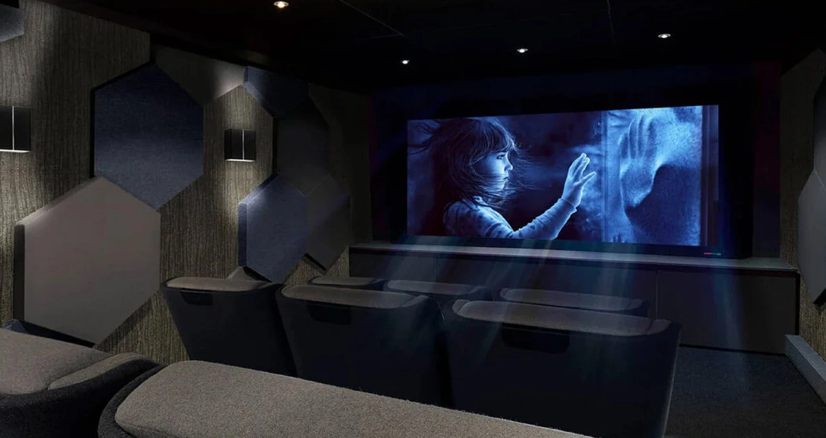 Home Theatre - Projection Mapping Illustration