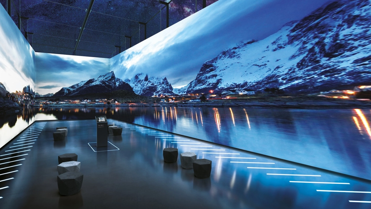 A Samsung microLED Wall