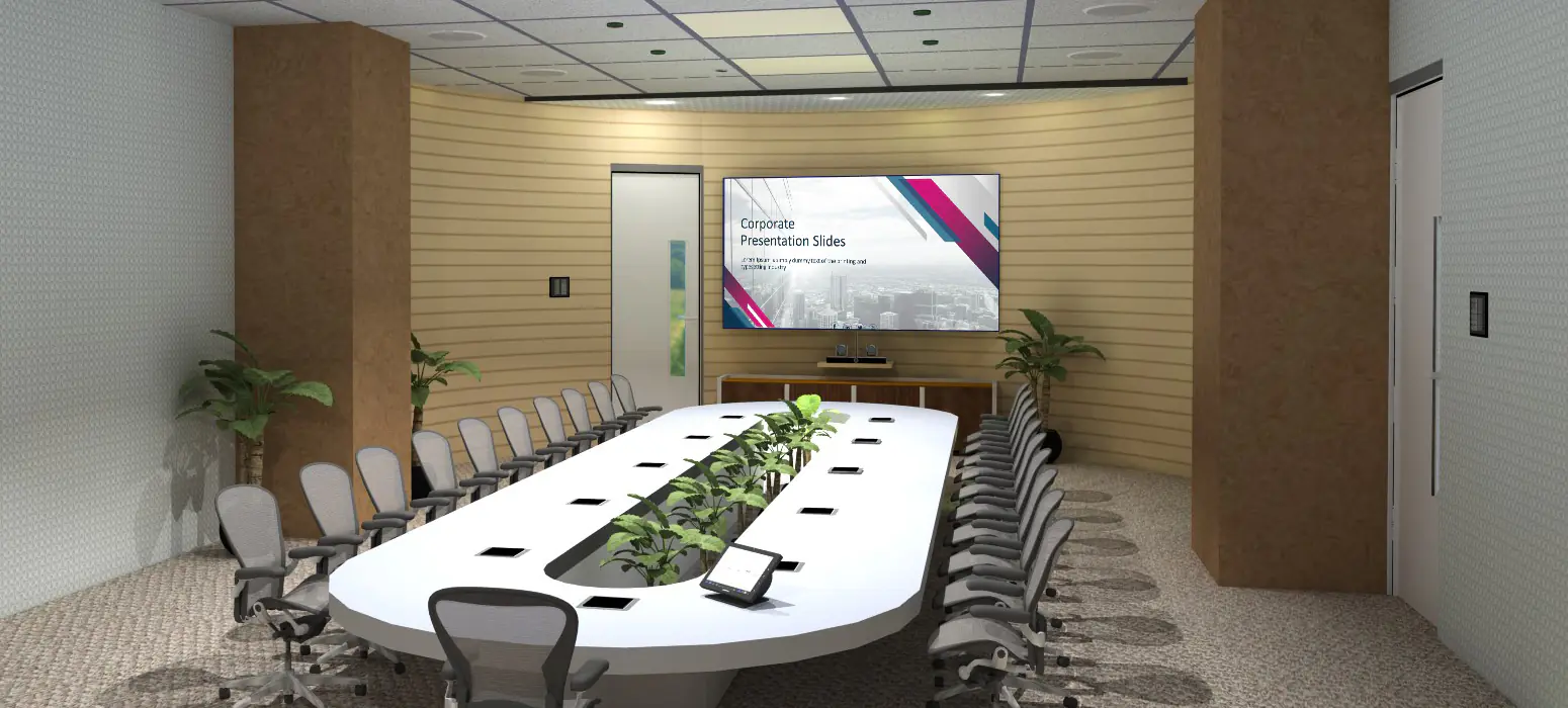 21 seater MD's Boardroom - with support for VC enabled collaboration