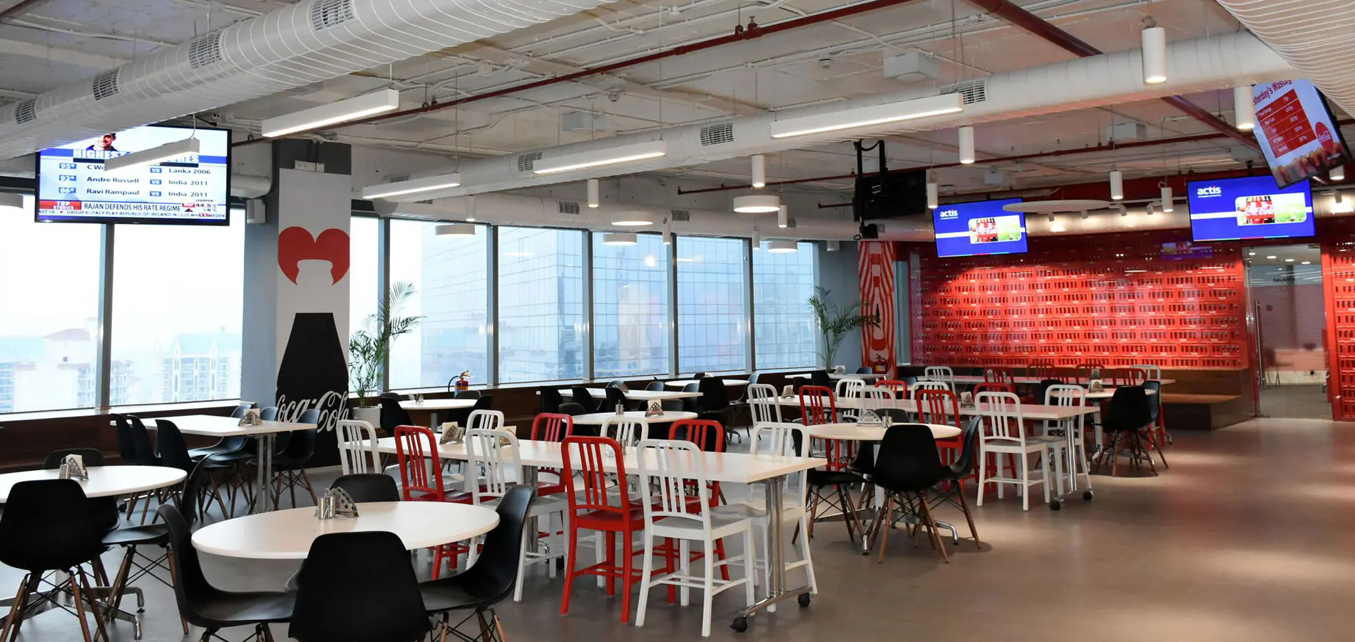 Multi-functional Telepresence enabled Cafeteria/Town Hall Room