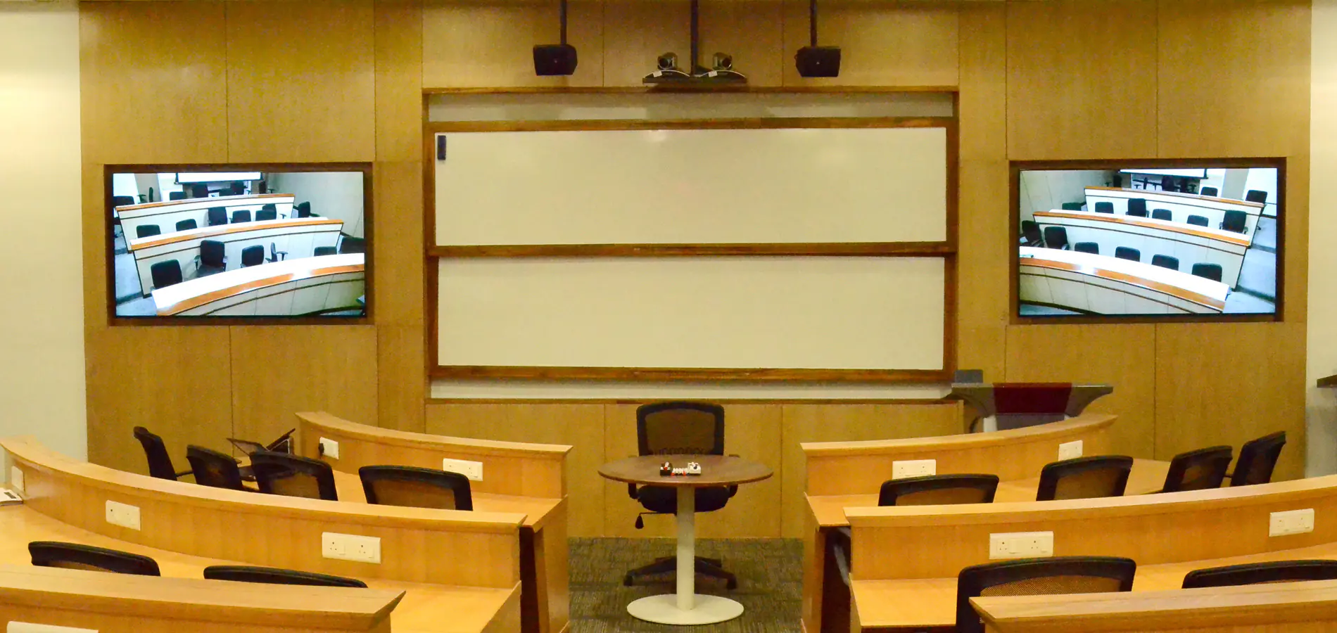 Front view of Jagaddala AS-3 Lecture Theatre, ISB, Mohali campus