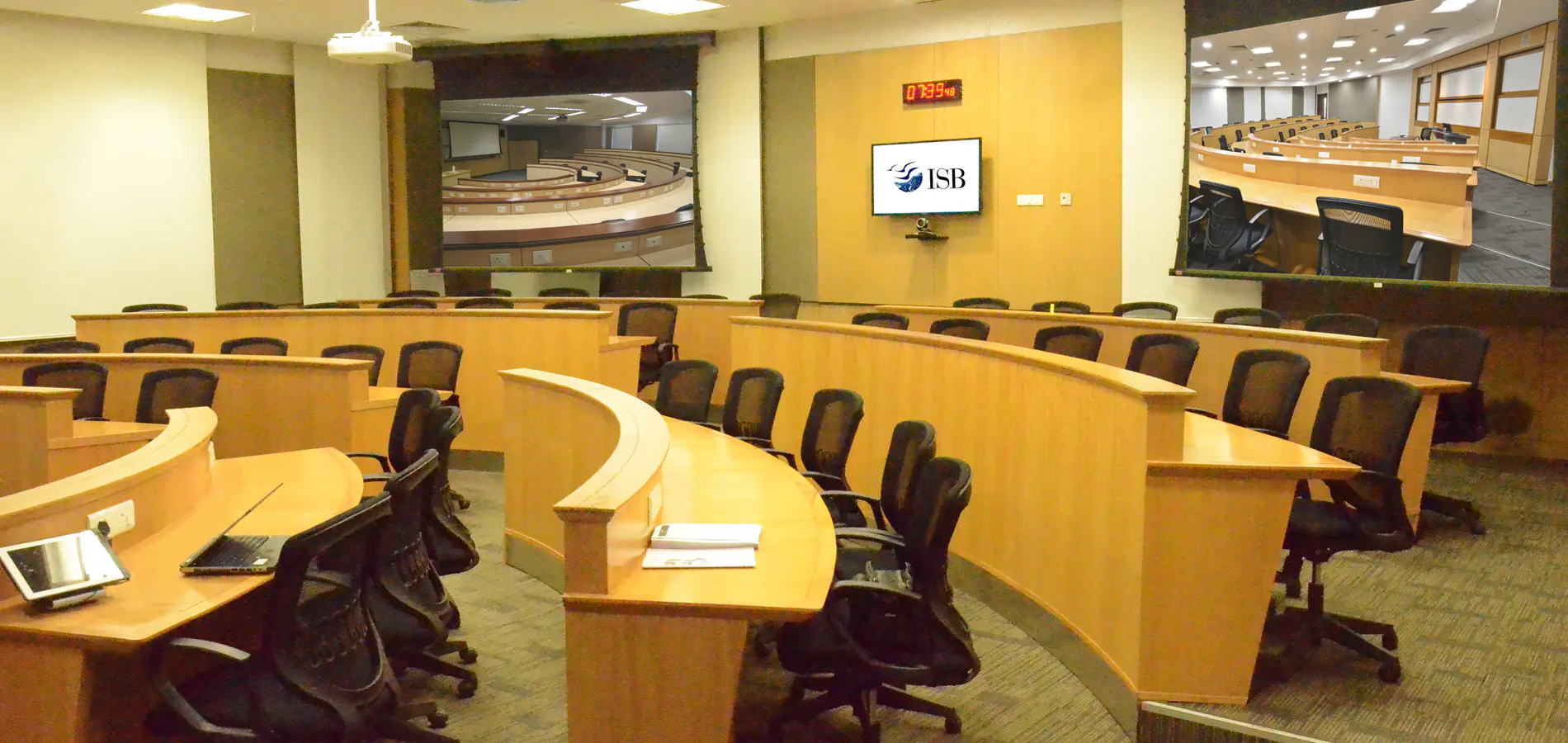 Rear view of Jagaddala AS-3 Lecture Theatre, ISB, Mohali campus