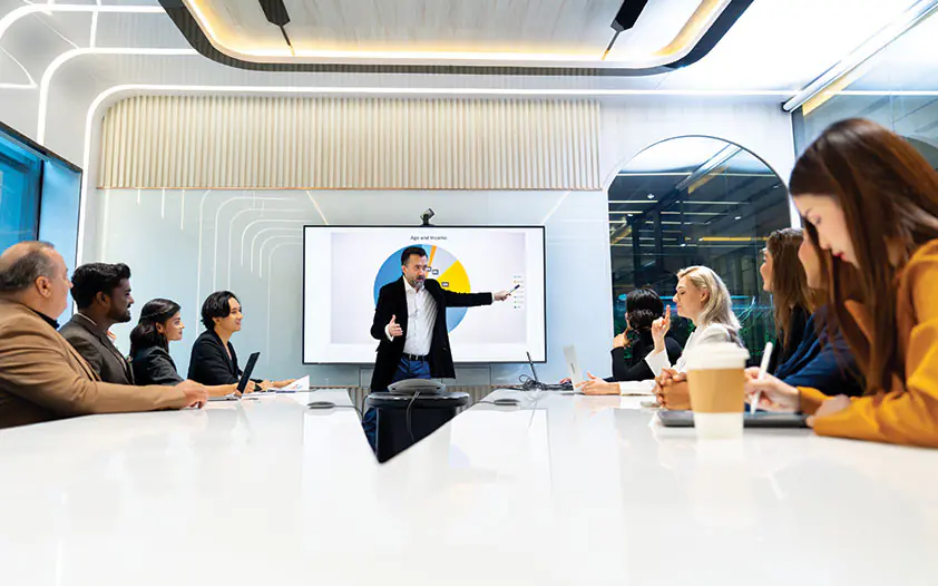 smart av boardrooms and huddle spaces
