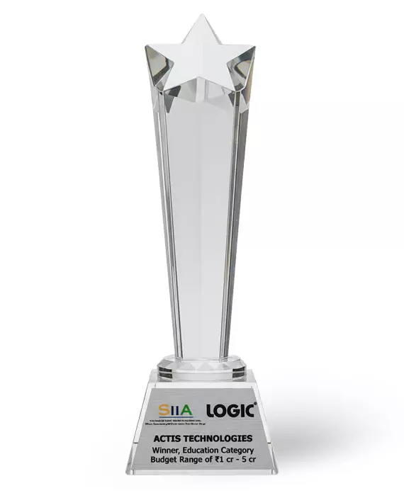 Team Awards 17 SIIA – Winner, Education Category Budget Range of ₹1 cr – 5 cr , 2025