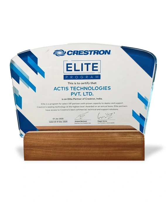 Team Awards 20 Actis_Award-re-certified-Crestron-Elite-Partner-2025-white (1)