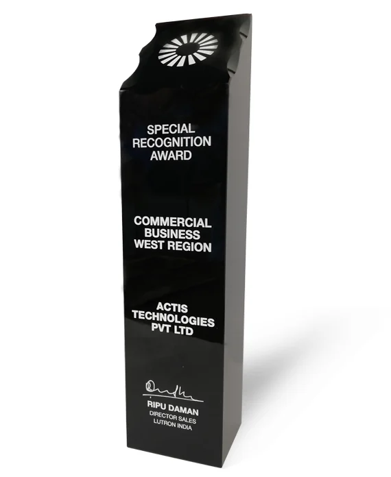 Team Awards 30 Actis receives "Special Recognition Award" for Commercial Business West Region from Lutron