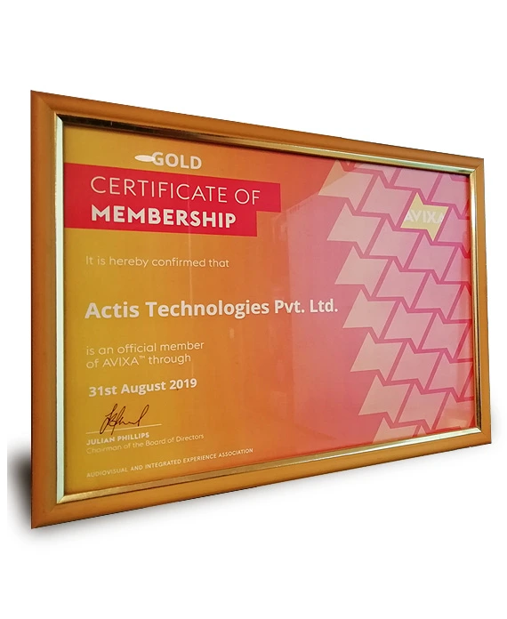 Team Awards 51 Actis_Awards_AVIXA_Gold_2019