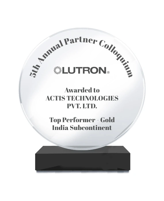 Team Awards 49 Lutron - Top Performer - Gold India Subcontinent 2018