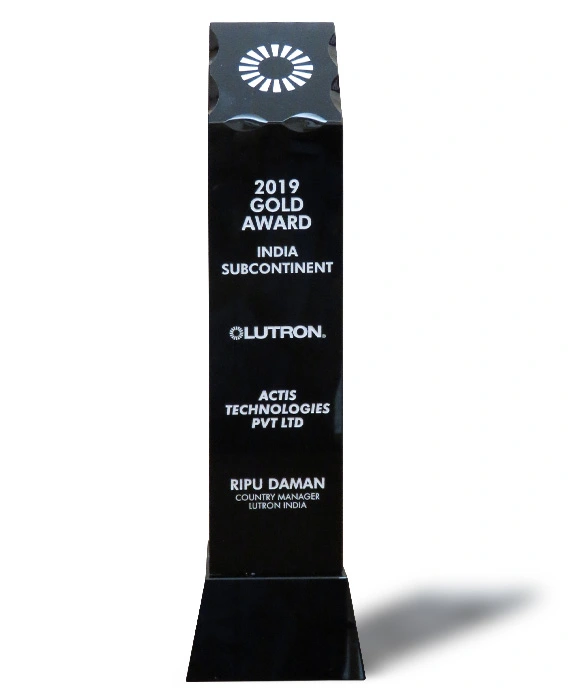 Team Awards 43 Lutron, Gold award, Best Sales in Corporate Segment - 2019