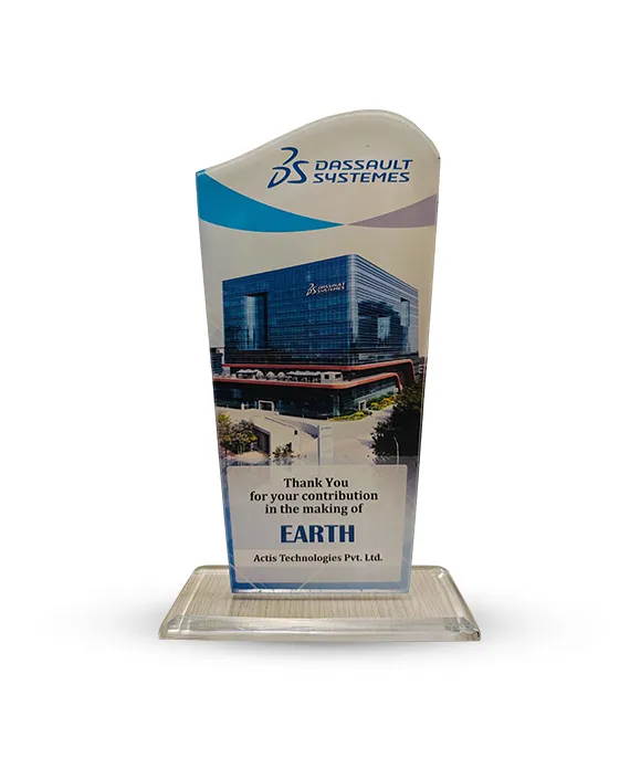 Team Awards 13 Award from Dassault Systèmes India, for Actis' contributions in building AV infrastructure at their Pune campus