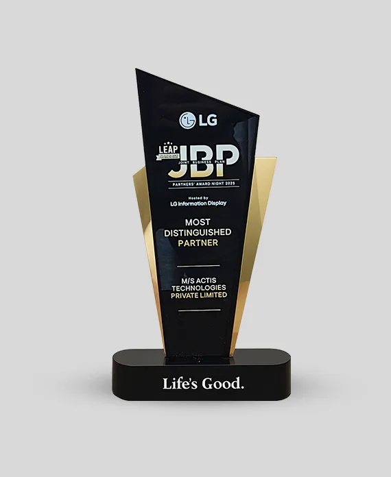 Team Awards 3 Actis honored as Most Distinguished Partner by LG for 2025